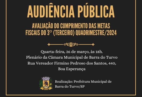 CONVITE, AUDIÊNCIA PÚBLICA 